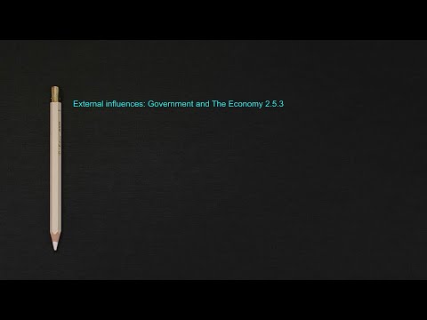 External influences: Government and The Economy 2.5.3 (A-Level Business)