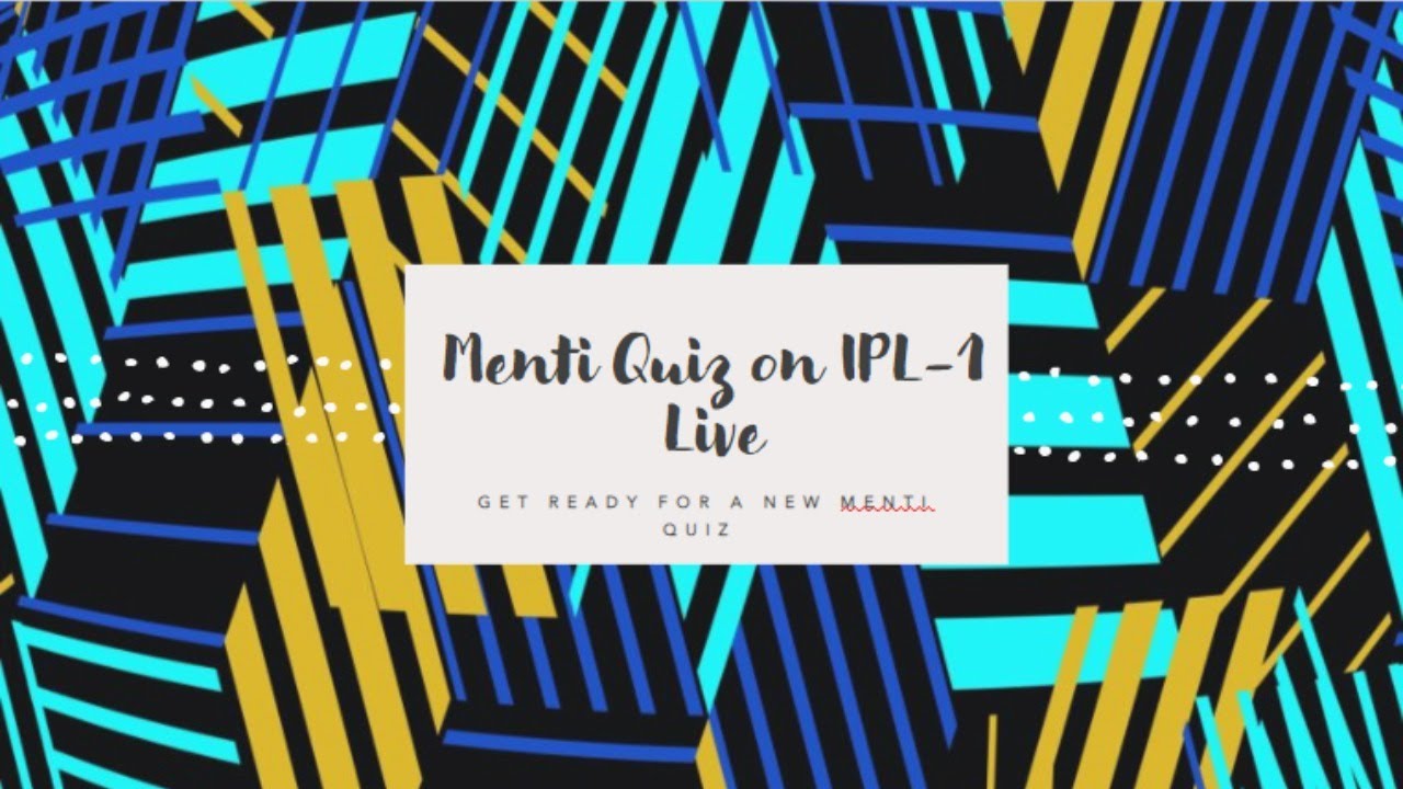 Menti Quiz on IPL
