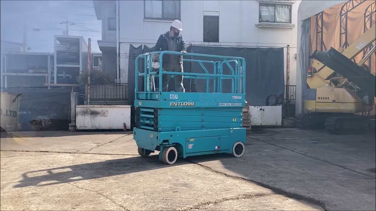 ENTL061 高所作業車 北越 AIRMAN 6m タイヤ式 最大床高さ #ENTL061939 
