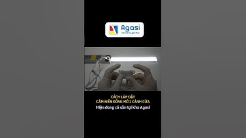 CÁCH LẮP ĐẶT CẢM BIẾN ĐỎNG MỞ 2 CÁNH CỬA | AGASI LIGHTING #shorts #trending #light