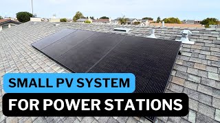 Installing 4 solar panels for Ecoflow Delta Pro
