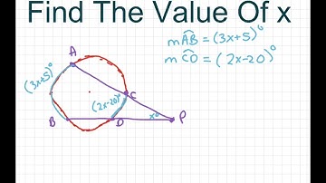 Find The Value Of x. Intersecting Secant Lines