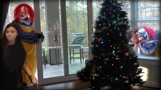 Creepy Clown Breaks in The House Weeks Before Christmas and Gets Owned!