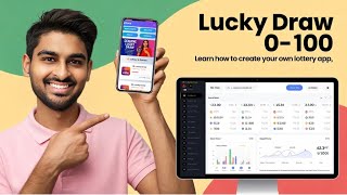 🔥Create 0-100 Number Lottery | How to create a lottery app screenshot 2