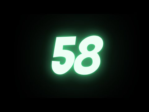 58-Second Timer with Beep | Countdown with Alarm at Zero | 58s Timer