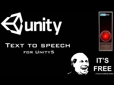 Text to Speech on Unity 5 (Sapi)