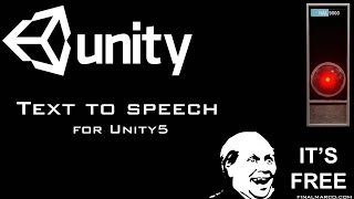 Text to Speech on Unity 5 (Sapi)