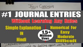 HOW TO MAKE JOURNAL ENTRIES Without Learning Any Rule in hindi  By JOLLY Coaching