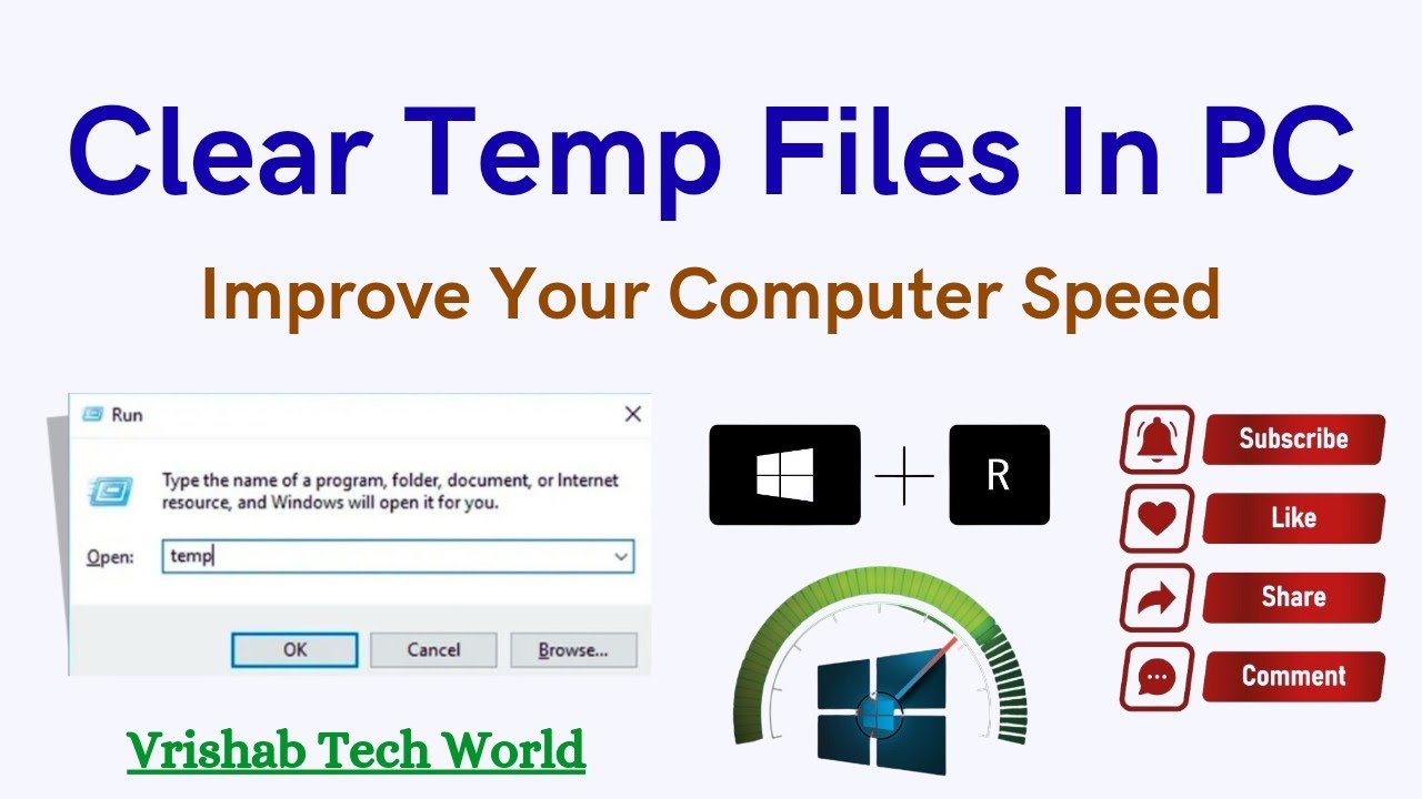 Clear Temp Files & Improve Your Computer Speed | Gujarati | BY ...