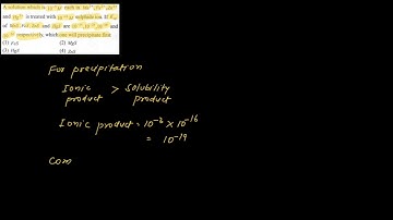 A solution which is 10−3M each in Mn2+,Fe2+ and Hg2+ is treated with 10−16 M sulphide ion, If Ksp of