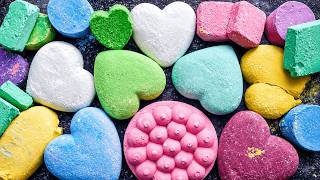 Colourful hearts crushing |speed up |soft dusty | gymchalk crushing screenshot 4
