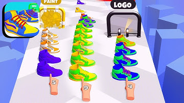 Sneaker Stack 3D ​- All Levels Gameplay Android,ios (Levels 5-6)