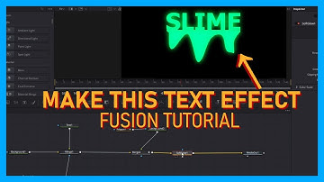 How to make a easy slime text effect in Fusion
