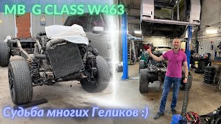 Продолжаю разбирать свой Гелик W463 на запчасти ;) Идеальная тачка на гайки..