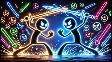 Stickman Fight Green Knight vs Purple Knight - Medieval Ragdoll Battle in Unity - EP1