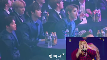 EXO reaction to BLACKPINK (Seoul Music Awards 170119)