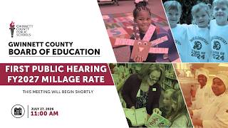 1st Public Hearing FY2027 Millage Rate