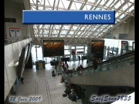 Annonces SNCF en gare de Rennes  YouTube