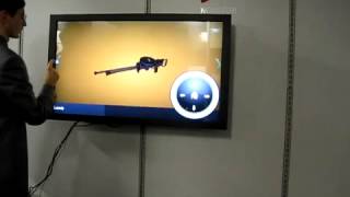 3D Kiosk software on 46 multitouch screen Estonian language 360p