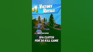 1v4 clutch for 30 kill game 😅 #fortnite #reload #reloadranked #squads #1v4 #1v4clutch