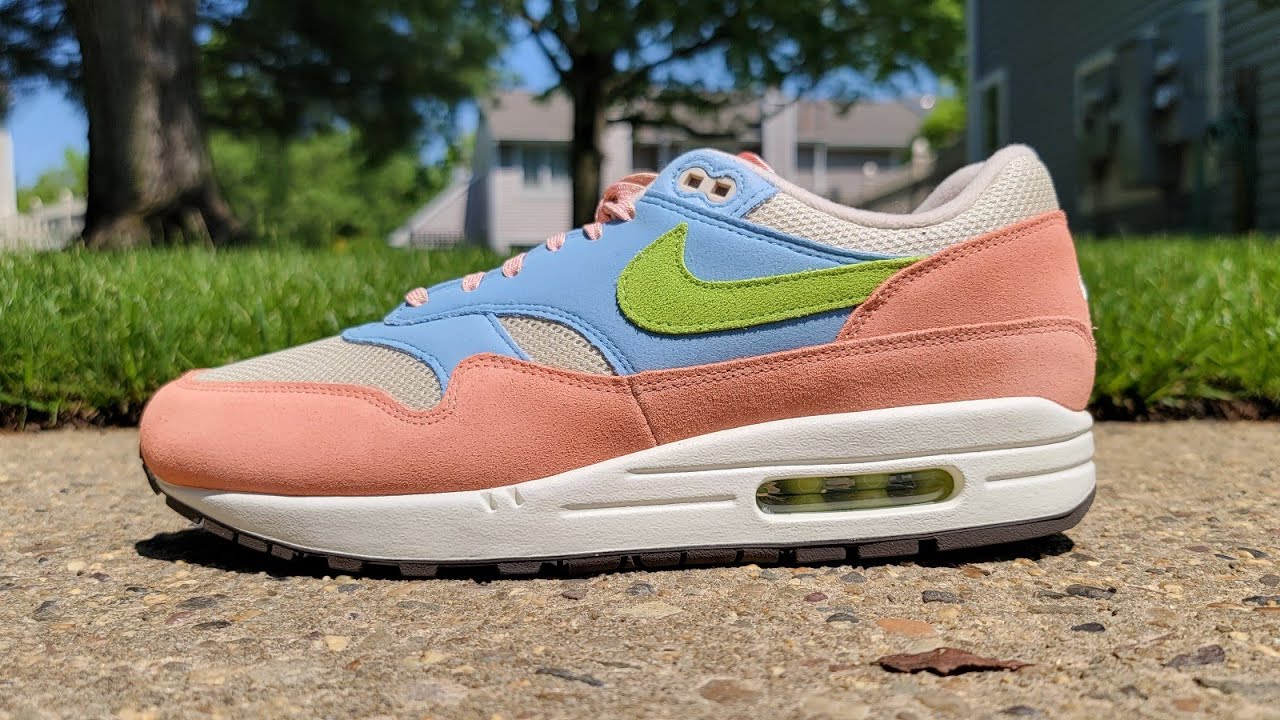 Nike Air Max 1 Light Madder Root/Vivid Green DV3196 800 - YouTube