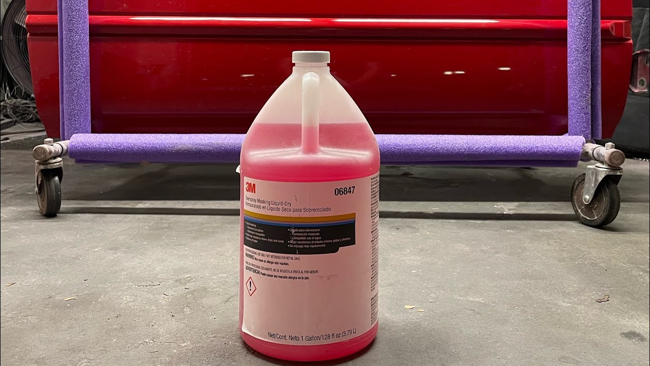 3M 06851 Overspray Masking Liquid Dry, 5 Gallon