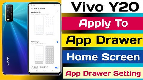 How To Change Home Screen Style On Vivo Y20 || Vivo Y20 App Drawer Setting || Tech Akhilesh