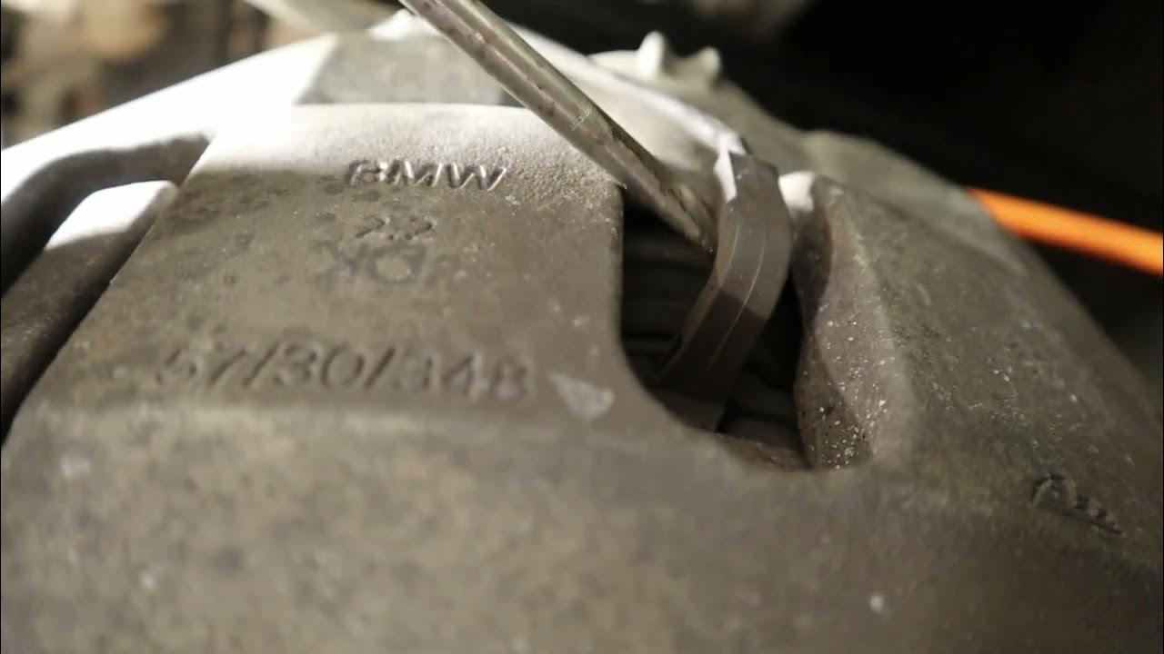 BMW E90 Brake Pad Sensor Replacment YouTube
