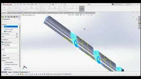 how to design drill bit in solidworks 