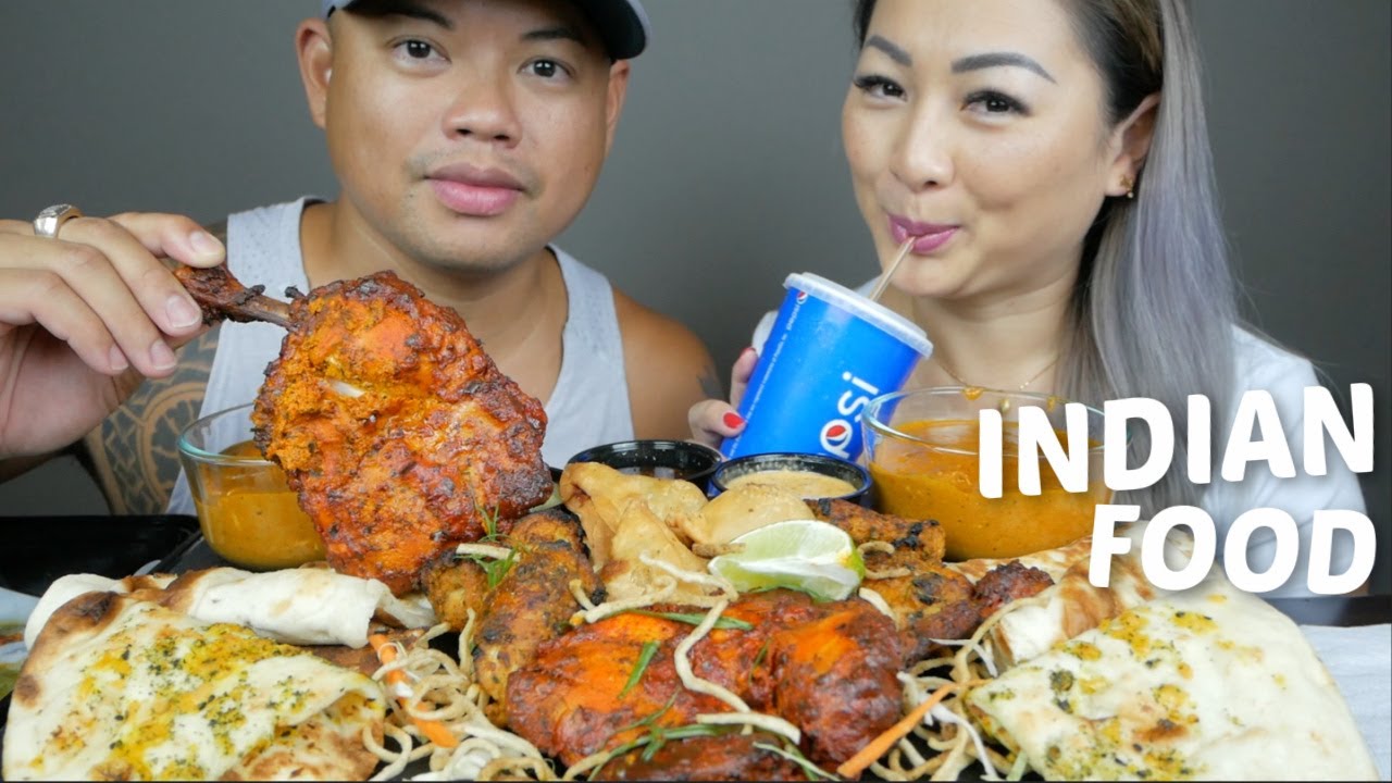 INDIAN FOOD *Tandoori Fish, Devils Drums Stick, Chicken Samosa & Butter Chicken Mukbang | N.E