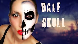 Half Skull Makeup
