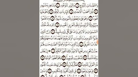 سورة البروج..  إدريس أبكر