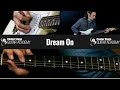 How To Play Dream On by Aerosmith Complete with Solo Guitar Lesson