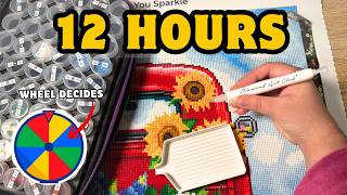 I Tried Letting a Random Spinner Wheel Pick My Diamond Painting | 12 Hour Challenge