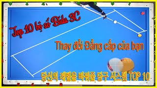 TOP 10 Billiards Systems that CHANGE your LEVEL - 당신의 레벨을 바꿔줄 당구 시스템 TOP 10 - Nút số bida 3 băng 당구