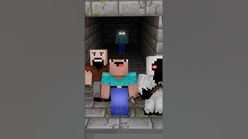 W Team Moment 💀 | Minecraft Animation #sigma #herobrine #minecraft #animation #shorts #notch