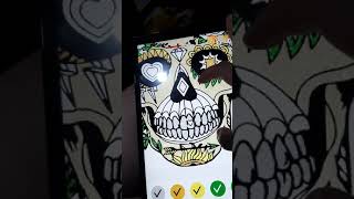 Tattoo Color by Number Glitter Coloring Book 37