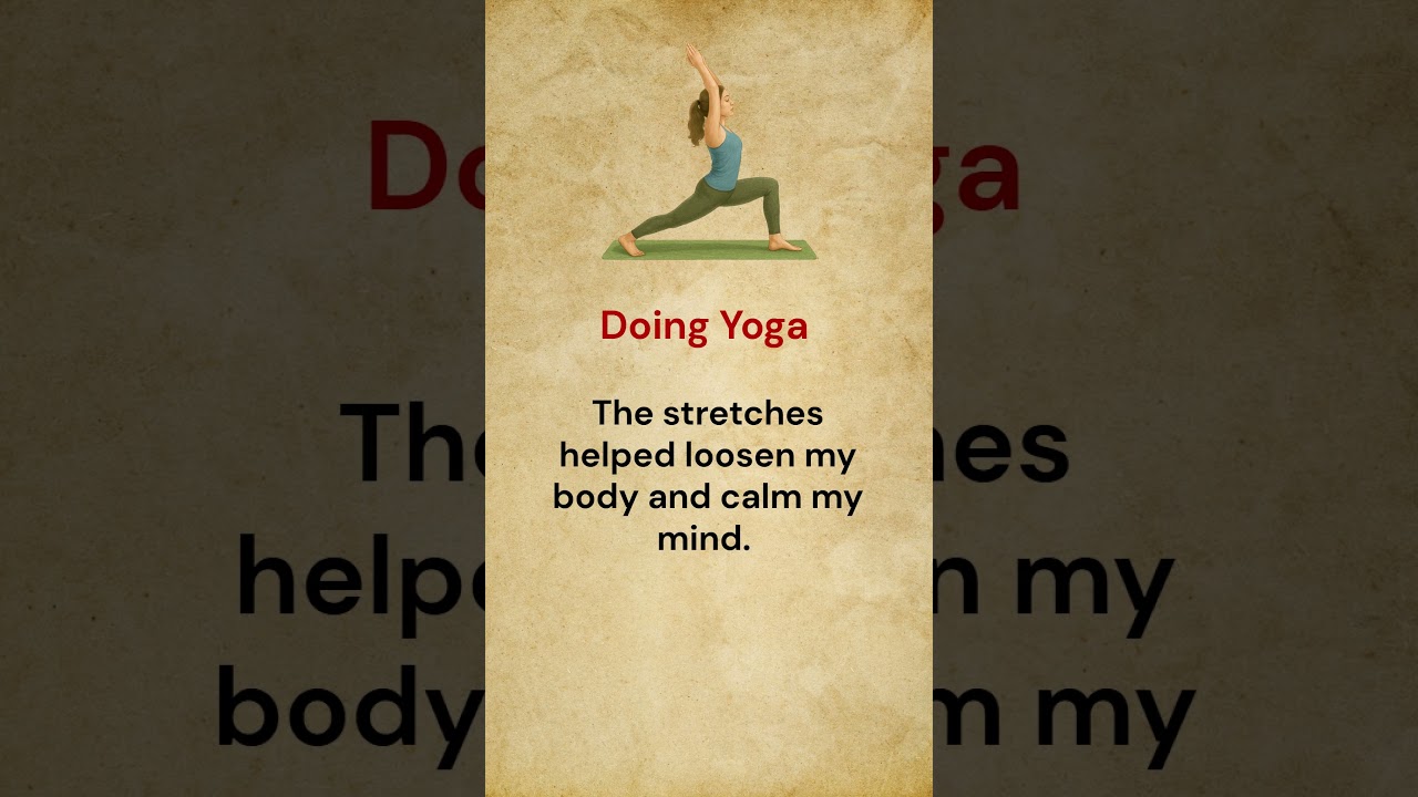 Doing Yoga || Learn English! 🚀 