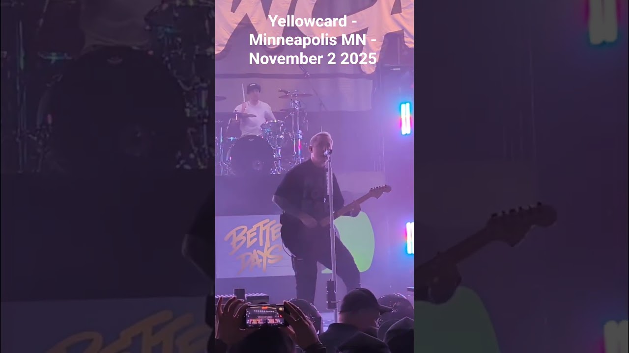 Yellowcard – Minneapolis MN – November 2 2025   #livemusic #rock #music