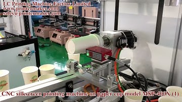 CNC silkscreen printing machine on paper cup model MSP 400X