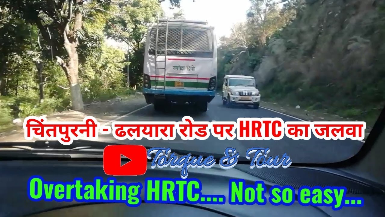 hrtc-bus-on-hoshiarpur-dharamshala-highway-chasing-hrtc-bus-youtube