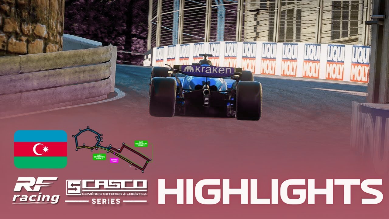 F1 25 - AZERBAIJÃO - BAKU 🇦🇿 | RFR LEAGUE - GRID CASCO - ETAPA 13 - T4 HIGHLIGHTS
