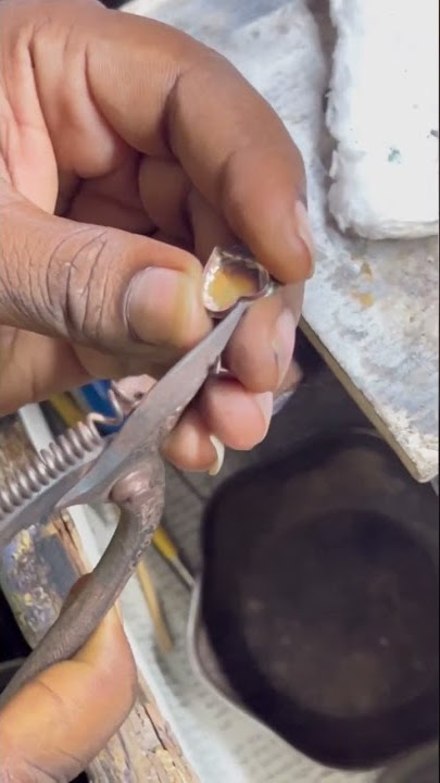 Gold love locket process video