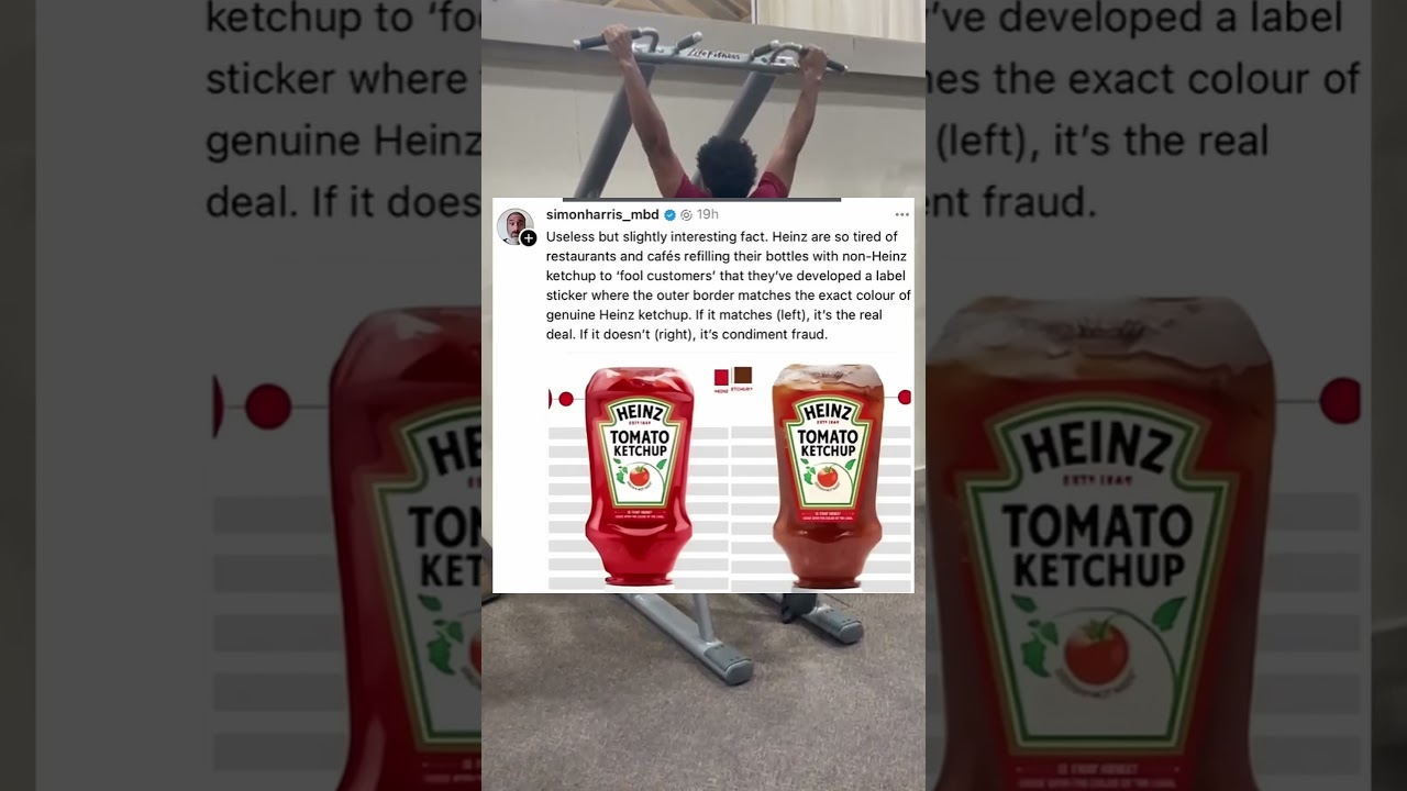 Heinz lifehack to know if restaurants are scamming you