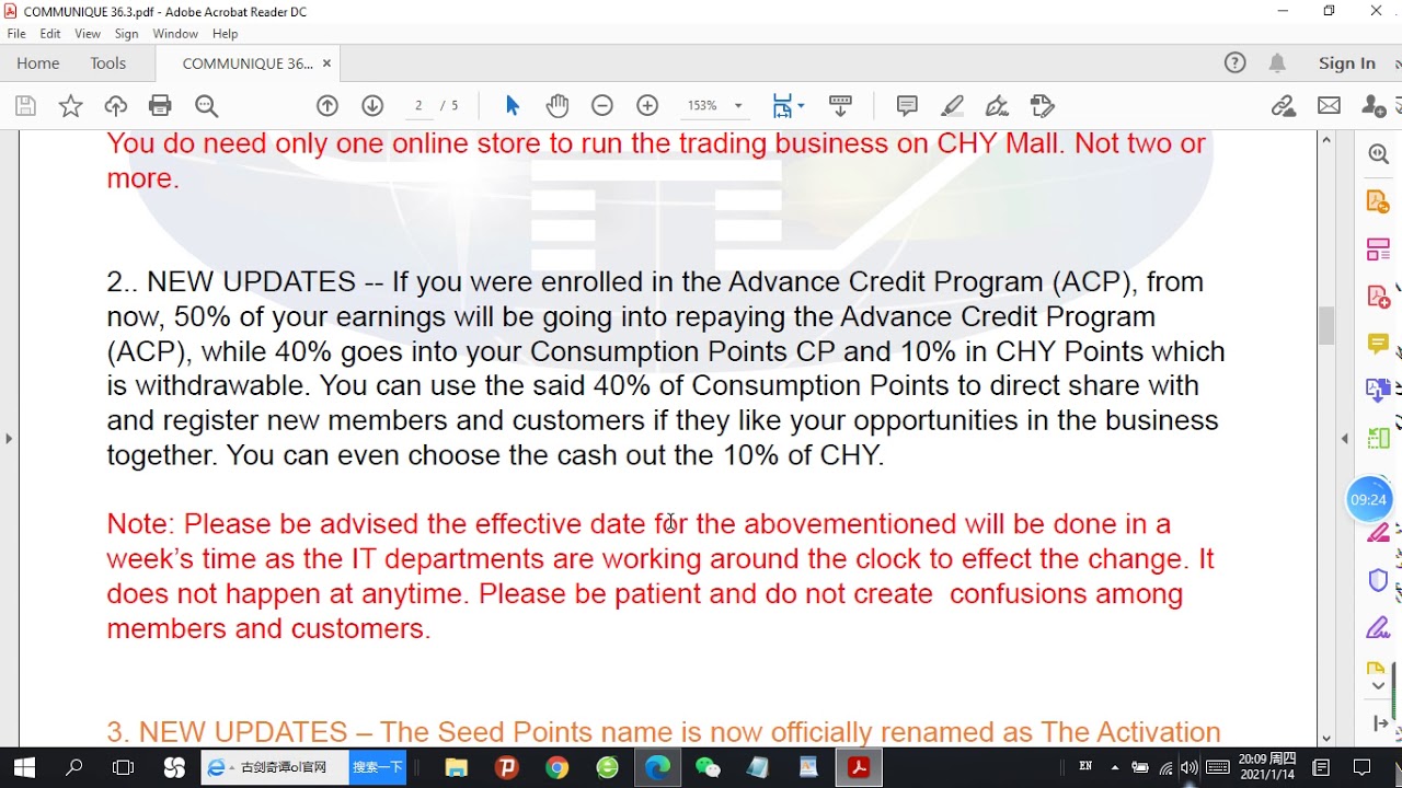 EXPLAINING COMMUNIQUE 36.3 (CHY MALL E-COMMENCE BUSSINESS).