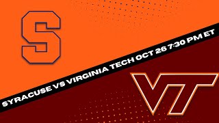 FREE College Football Picks for Week 9: Syracuse Orange vs Virginia Tech Hokies Prediction and Picks