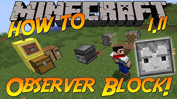 How To: Craft & Use The Observer Block! | Minecraft 1.11