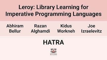 [HATRA24] Leroy: Library Learning for Imperative Programming Languages