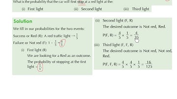 LC OL probability of success or failure (probability that the third traffic light is red)