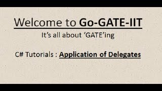 Applications of Delegates